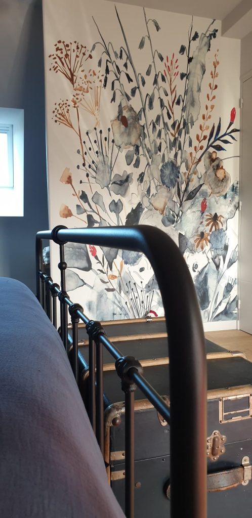 Décoration de la chambre Armor des chambres d'hôtes de la Métairie